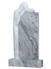 Памятник из мрамора со скорбящей без лица